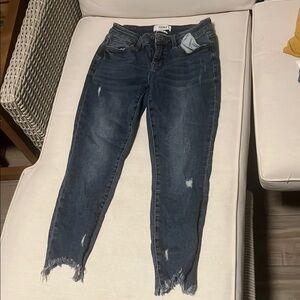 Ripped Blue Denim Jeans